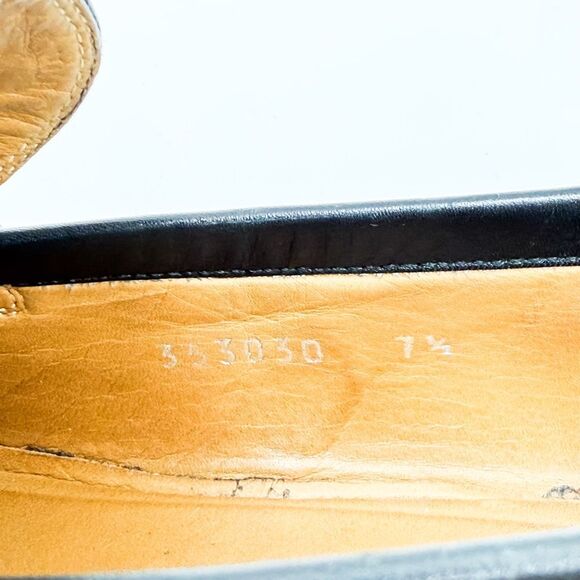 Gucci GG Monogram Black Leather Men’s Dress Loafers - Picture 10 of 10